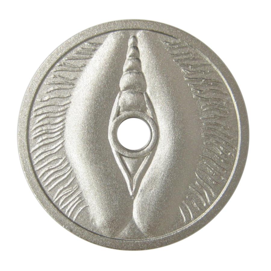 【招福銭】 大願成就女陰銭 銀色 良縁 子宝 安産 婦人病 夫婦和合 : yuuhiflower - 通販 - Yahoo!ショッピング