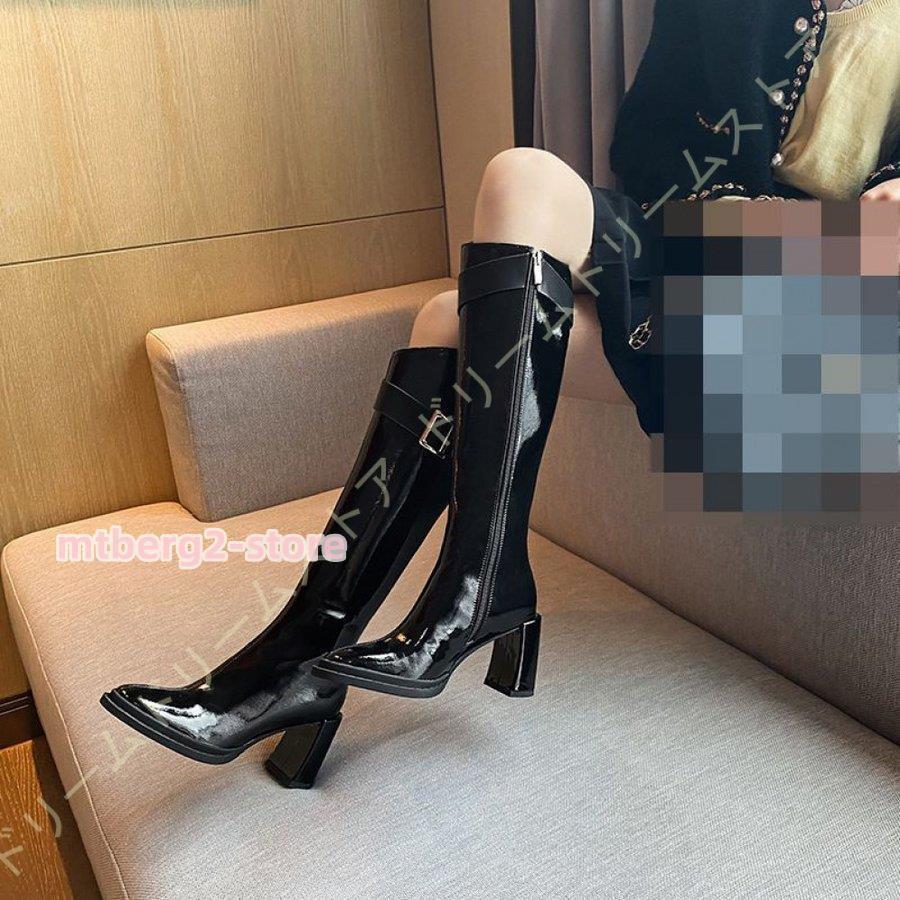フラワープリント 大きいサイズ ロングブーツ ブーツ レディース ロング 黒 バックルベルト エンジニアブーツ ジョッキーブーツ 歩きやすい 疲れにくい 太ヒール ローヒール ブーツ 厚底 靴 ヒール5cm ジョッキー 太ヒール 黒 本革 ローヒール チャンキーヒール シューズ ジッパー ロングブーツ 大きいサイズ 小さいサイズ 美脚