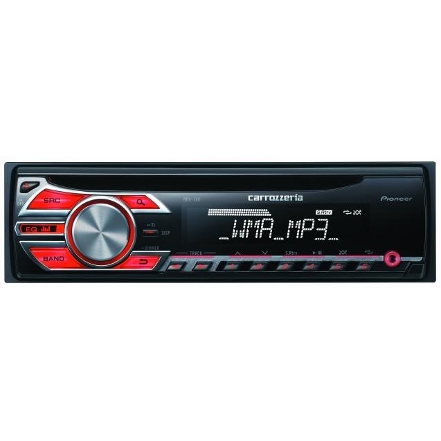 カロッツェリア DEH-380 CD 1DINデッキ ポケット ステー付