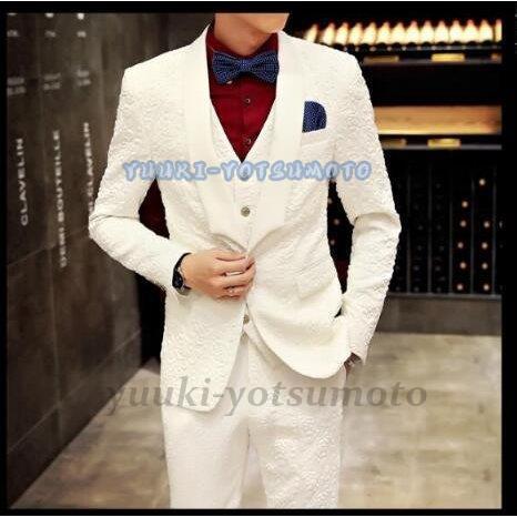 国際ブランド フォーマル 紳士服 メンズ スーリピーススーツ スーツ 高級 紳士 カッコいい セットアップ スーツ メンズ 男性用 3点セット 白 撮影用 披露宴 宴会 結婚式 カジュアル花婿の介添え ジャケット ベスト パンツ ビジネススーツ Dropfresh Co Tz