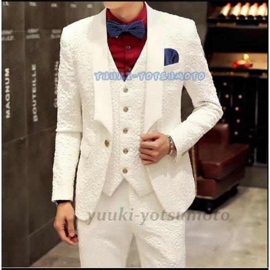 国際ブランド フォーマル 紳士服 メンズ スーリピーススーツ スーツ 高級 紳士 カッコいい セットアップ スーツ メンズ 男性用 3点セット 白 撮影用 披露宴 宴会 結婚式 カジュアル花婿の介添え ジャケット ベスト パンツ ビジネススーツ Dropfresh Co Tz