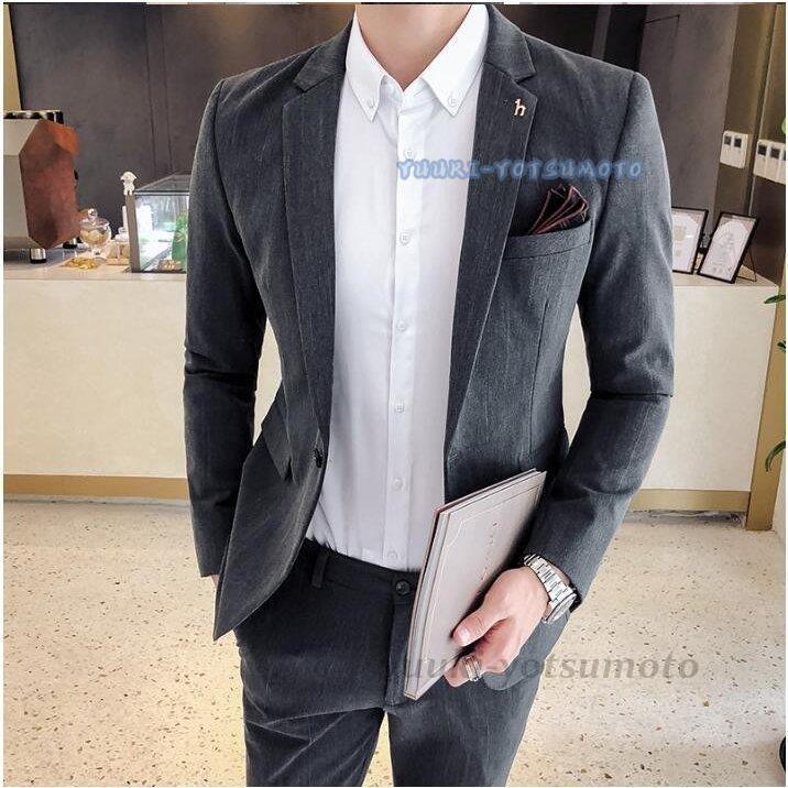 低価格で大人気の 袖あり セレモニースーツ スーツ 2色入 高級 オフィス 通勤 無地 ジャケット メンズスーツ ジャケット フォーマル おしゃれ かっこいい 面接 宴会 ゆったり 高級 冬 秋 夏 春 オフィス Ol 通勤 スーツ フォーマル