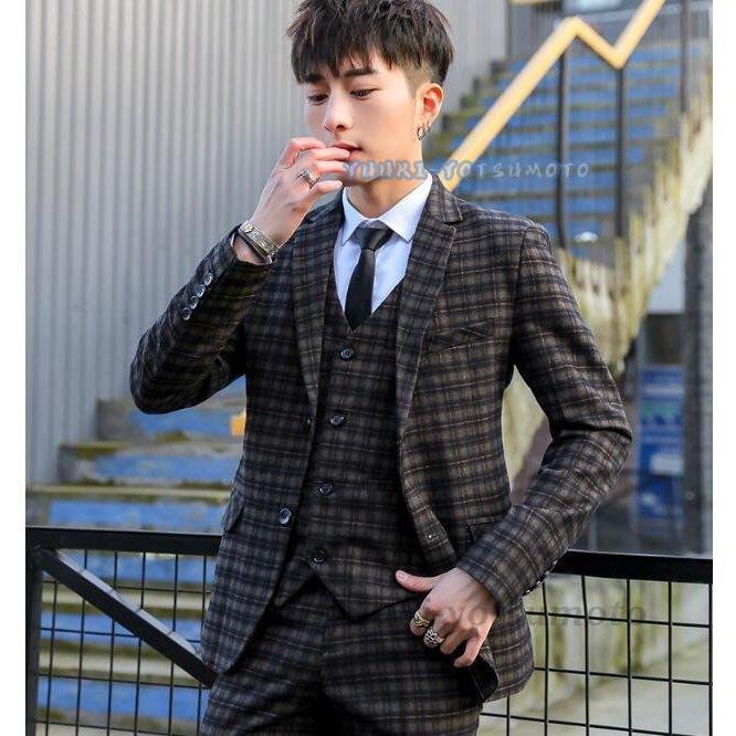 今日の超目玉 冬 秋 夏 春 入学式 入社 卒業式 紳士 ビジネス 面接 Ol 通勤 発表会 紳士服 細身 レギュラー 4色入 ジャケット スーツ チェック柄 メンズスーツ 高級 オフィス 通勤 ジャケット メンズスーツ ビジネススーツ
