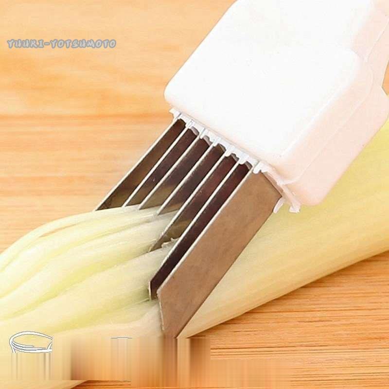 素晴らしい品質 白ねぎカッターチキンライフ長ねぎ切り包丁薬味ネギカッター葱の華 ねぎのはな ネギカッターしりしり器スライサージュジュ野菜調理器 Discoversvg Com