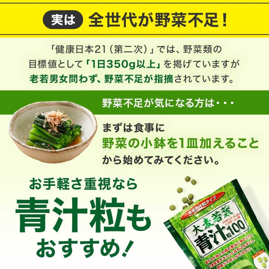 サプリ 青汁 あおじる 青汁サプリ 青汁粒 青汁ランキング 野菜不足 野菜 不足 栄養 ダイエット ダイエット食品 330粒 約27〜41日分 送料無料 メール便｜yuukiseiyaku｜05