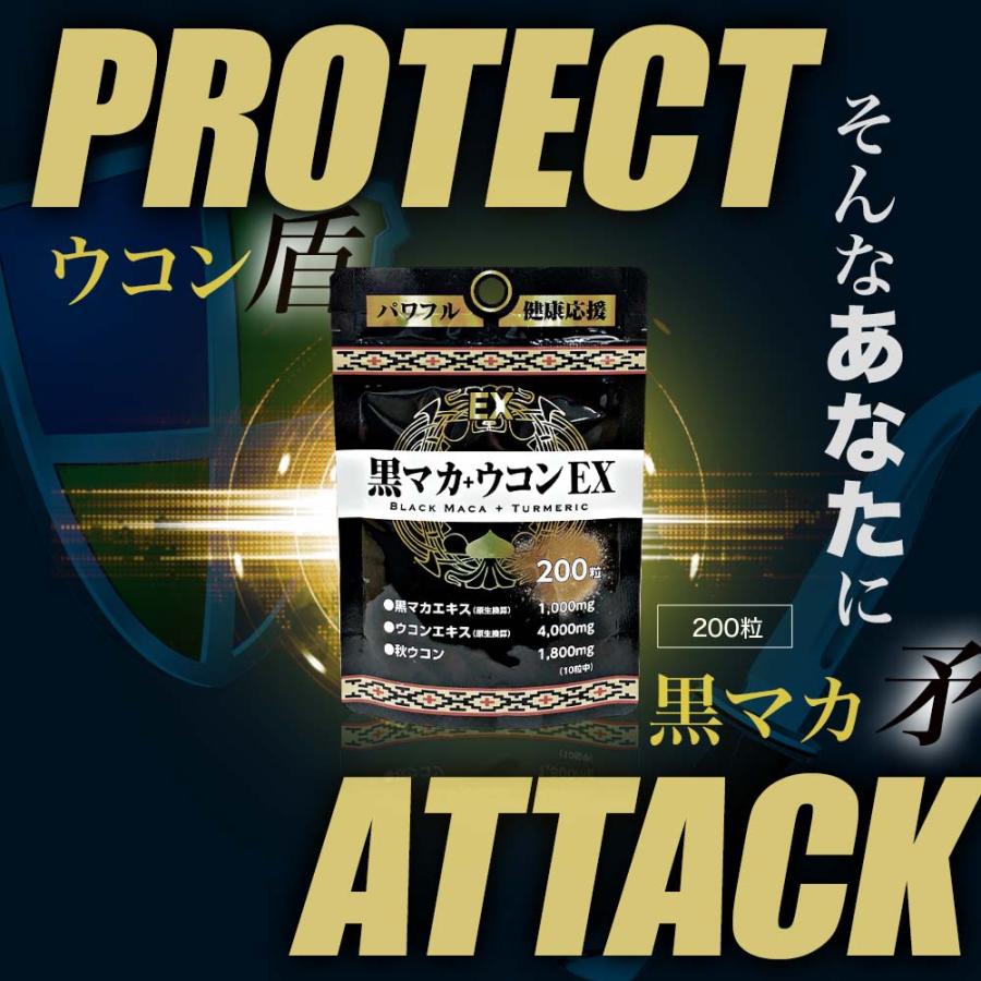 定期購入 マカ maka マカサプリ 黒マカ 秋ウコン ウコン ウコン粒 クルクミン サプリ サプリメント 200粒 約20〜25日分 送料無料 メール便｜yuukiseiyaku｜05