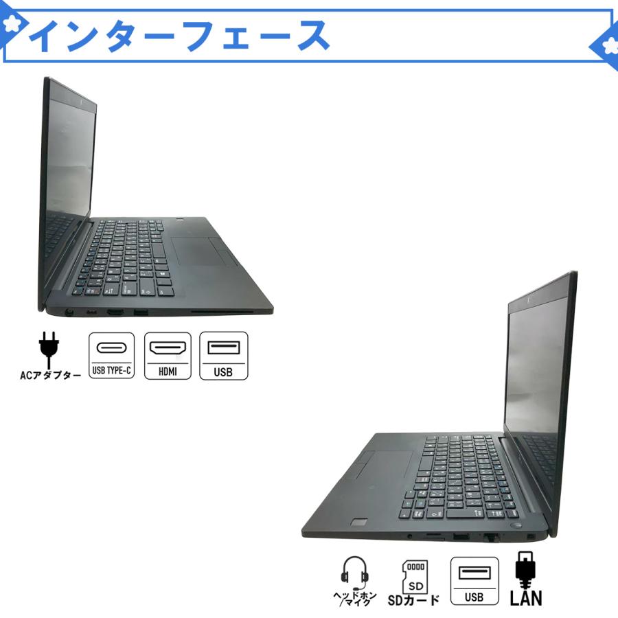 Latitude（Dell） 中古ノートパソコン Windows 11 office搭載 13型 