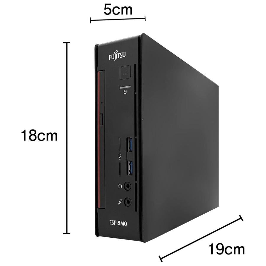 富士通（FUJITSU） 【コンパクトサイズPC】中古 ミニ デスクトップ