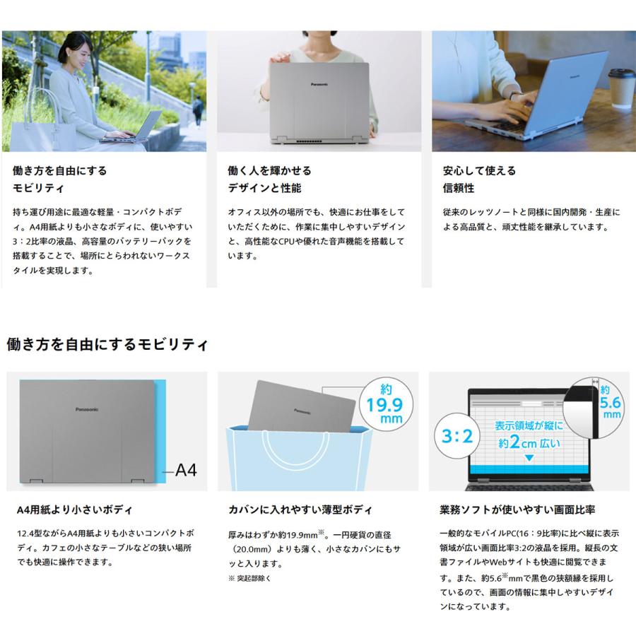 Let's note 【CPU第12世代 office搭載 】中古ノートパソコン