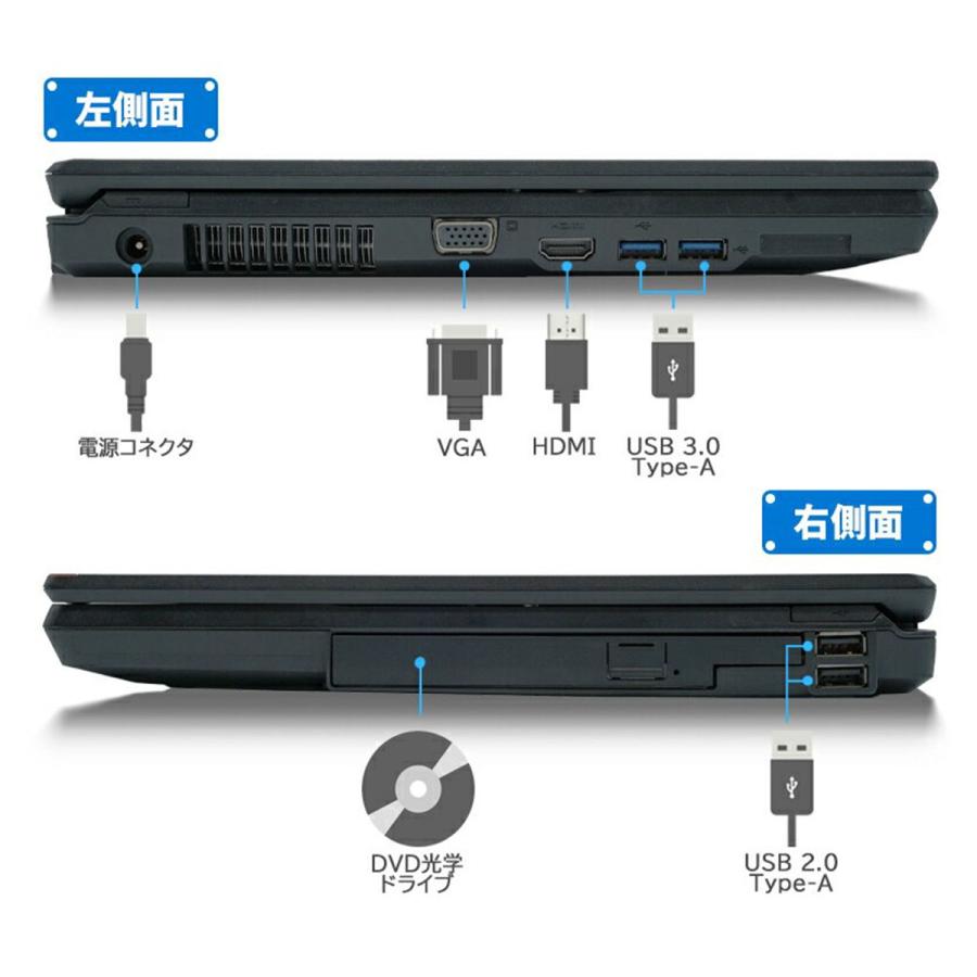 富士通（FUJITSU） 【激安特価】中古ノートパソコン Windows 11 15.6型 