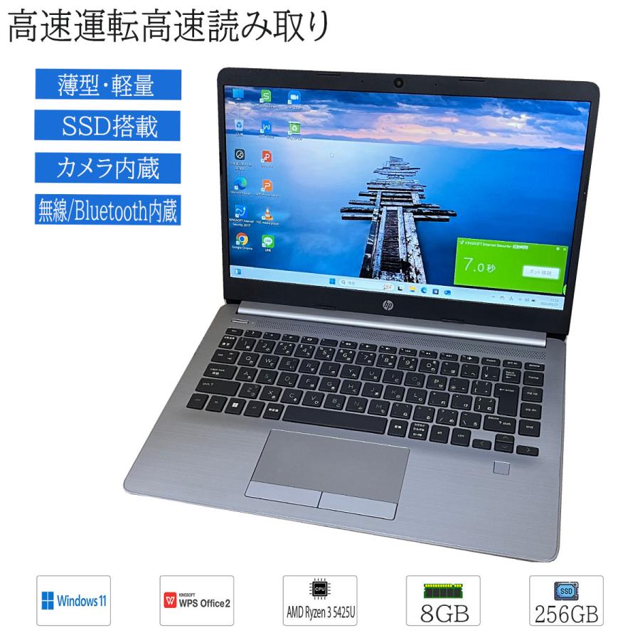 日本HP 中古パソコン Windows11 office搭載 HP 245 G9 AMD Ryzen 3
