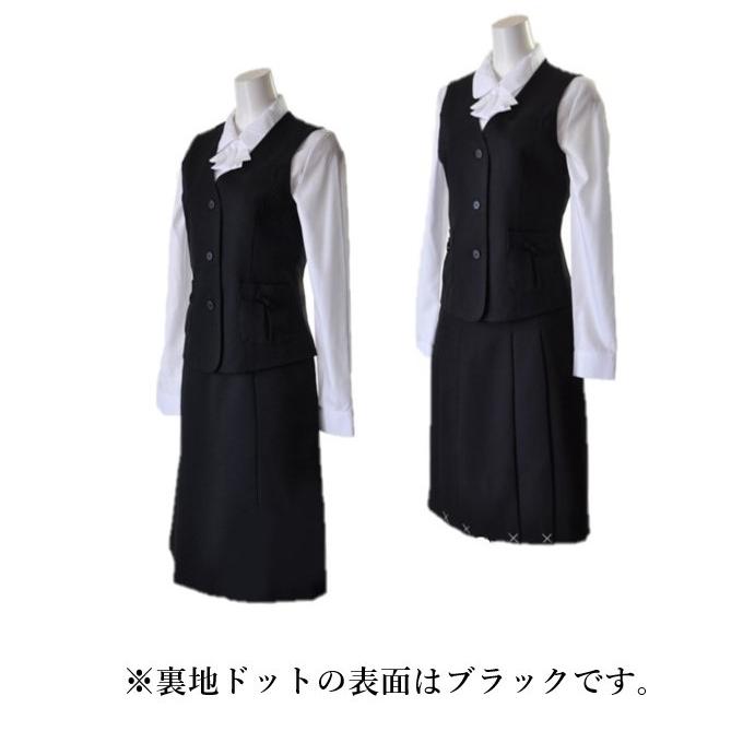 事務制服 お得な3点組 事務服 ベストスーツ 受付事務 医療事務 仕事着 作業服 スカート2枚付き 選べる丈違い｜yuuma｜03