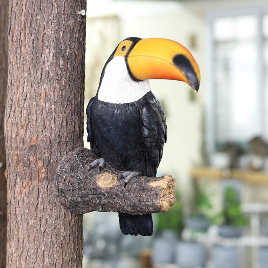 樹脂置物オオハシ木ハガーガーデン像 リアルな動物立ち彫刻クリスマスツリーの装飾 置物 Ma Orn1129 Yuuman 通販 Yahoo ショッピング