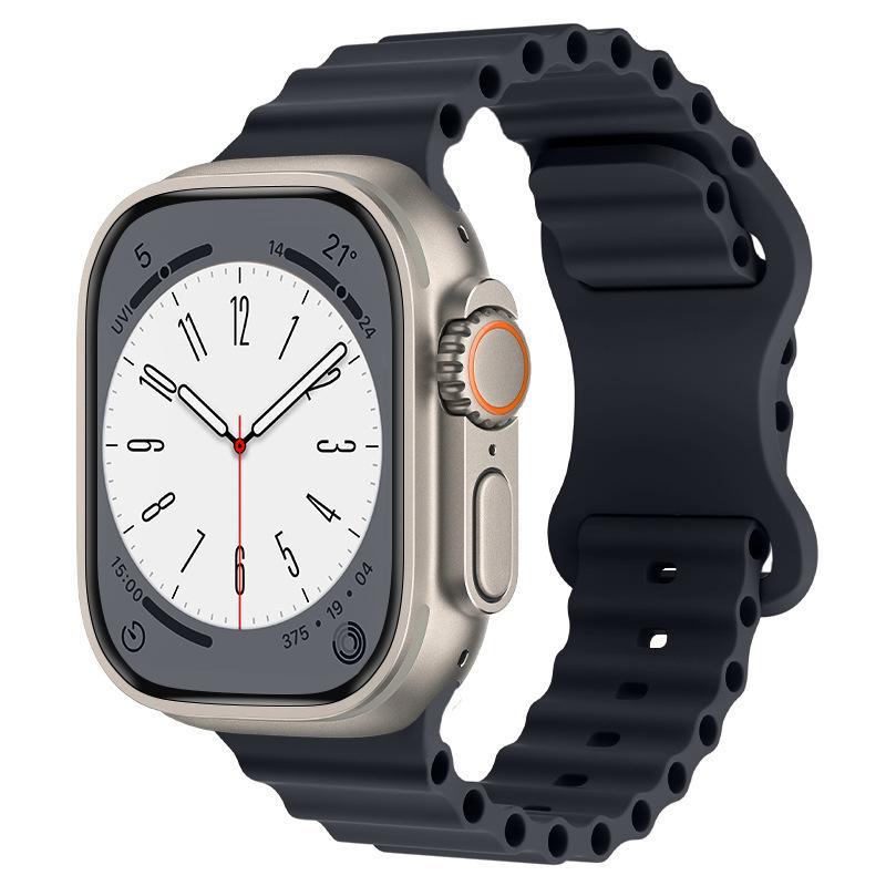 アップルウォッチ バンド 柔らかい 通気 耐衝撃 防汗 スポーツバンド Apple Watch Ultra 49mm 45mm 44mm 42mm 41mm 40mm 38mm｜yuuman-seore｜11