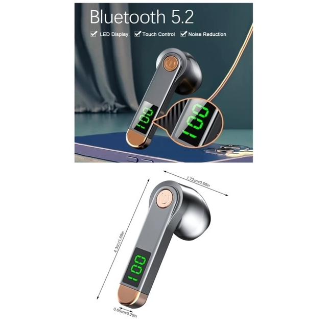 2 Bluetooth　5.2 イヤホン　ワイヤレスイヤホン  LED 画面　ブルートゥース イヤフォン イヤホンマイク 片耳　USB 充電  高音質  ハンズフリー 通話｜yuumart25｜10