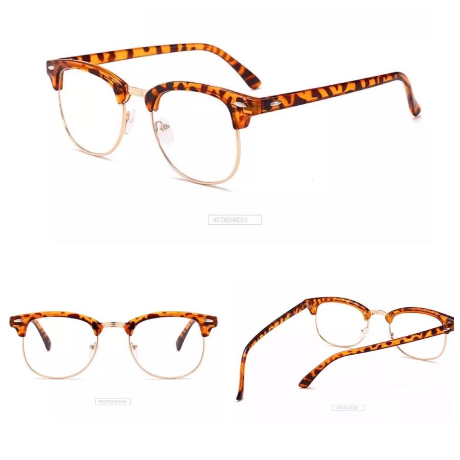 2 PCメガネ サーモント メガネ べっ甲柄 ブルーライトメガネ 伊達眼鏡