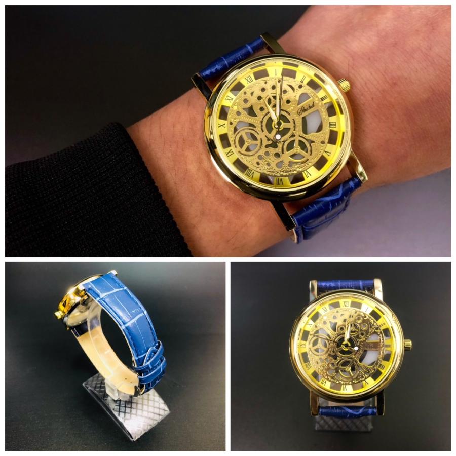 2 腕時計　時計 ギリシャ文字 メンズ腕時計　アナログ メンズ クォーツ 高品質 レザー　ベルト　バンド 革 ファッション時計 ウォッチ｜yuumart25｜03