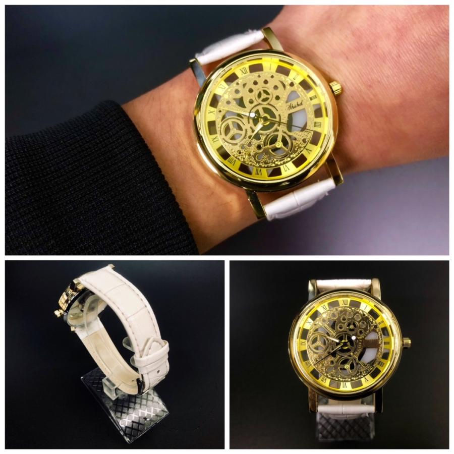 2 腕時計　時計 ギリシャ文字 メンズ腕時計　アナログ メンズ クォーツ 高品質 レザー　ベルト　バンド 革 ファッション時計 ウォッチ｜yuumart25｜05