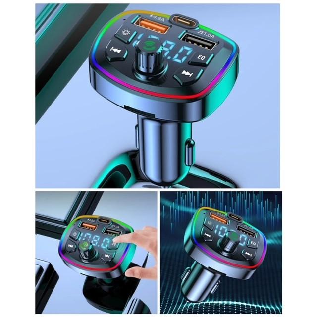 2 FMトランスミッター  Bluetooth 充電器　充電　音楽再生　ハンズフリー　スマホ シガーソケット　SDカード　 USB 　無線 車載 車内 カーアクセサリー｜yuumart25｜02