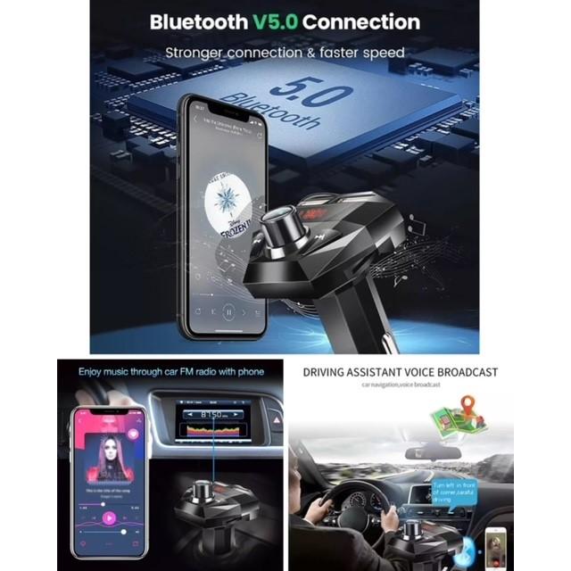 3 FMトランスミッター  Bluetooth 充電器　充電　音楽再生　ハンズフリー　スマホ シガーソケット　SDカード　 USB 　無線 車載 車内 カーアクセサリー｜yuumart25｜02