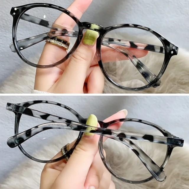 1 ボストン メガネ べっ甲柄 ブルーライトメガネ 伊達眼鏡 男女兼用