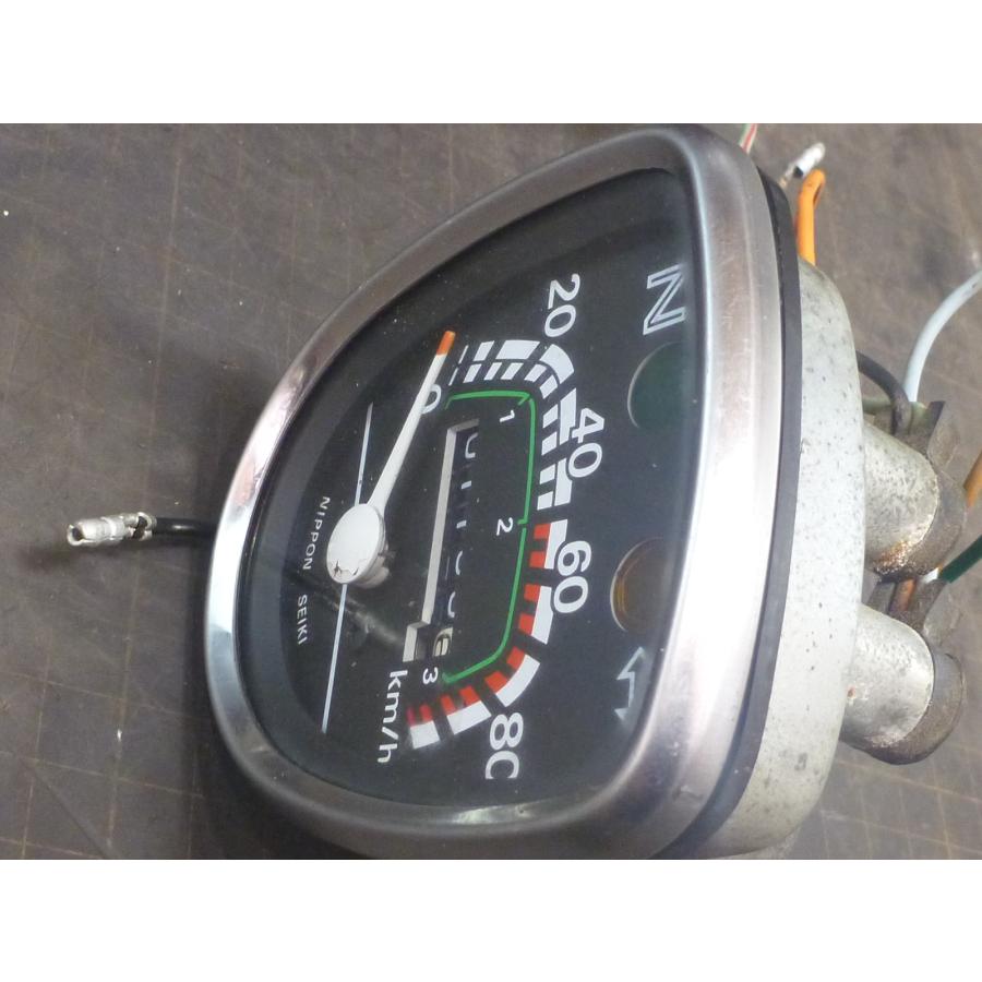 美品スピードメーター スーパーカブ90 HA02 6V 検/C50/AA01 同梱