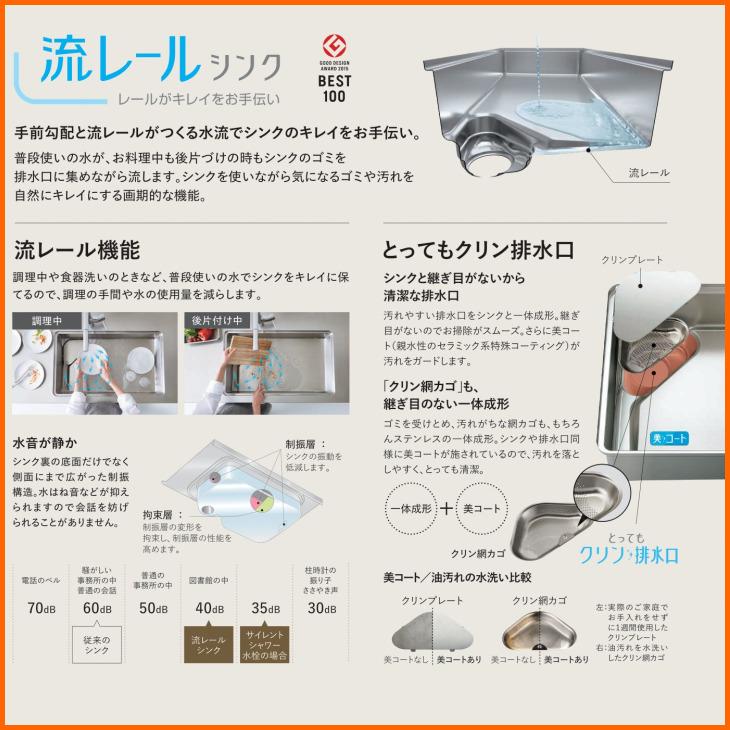 セントロ システムキッチン クリナップ 2250 基本プラン B セントロ システムキッチン クリナップ 2250 基本プラン B