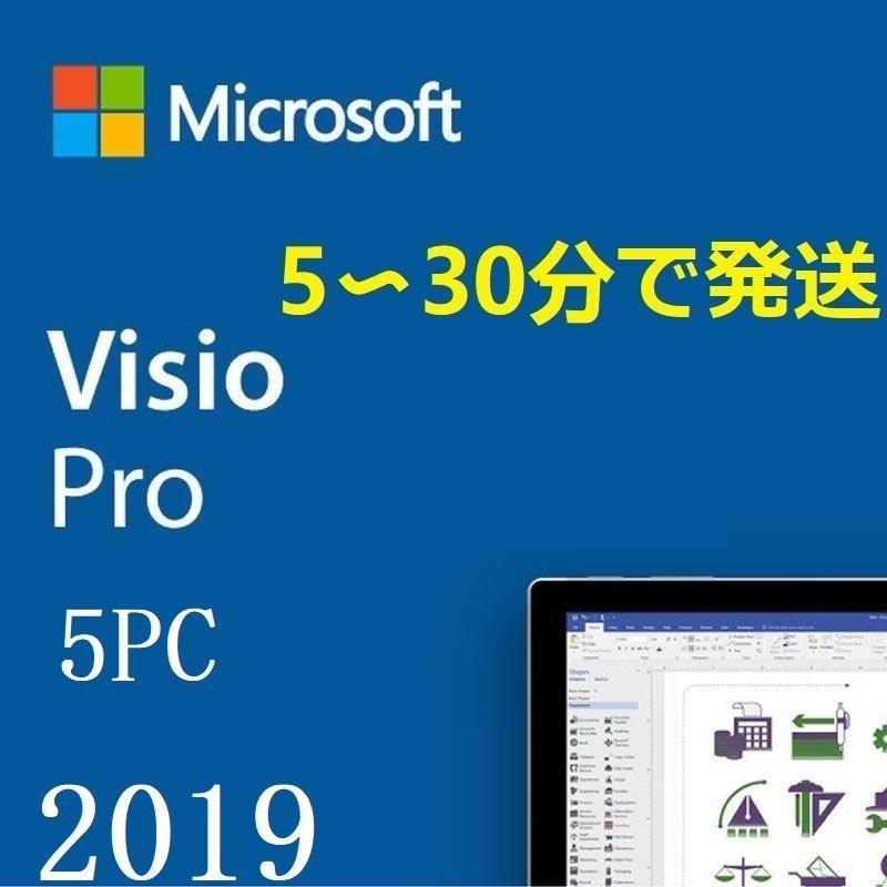大割引 Microsoft Visio 2019 Professional 5PC 日本語正規版プロダクトキー|インストール完了までサポート致します  - plazamedspa.com