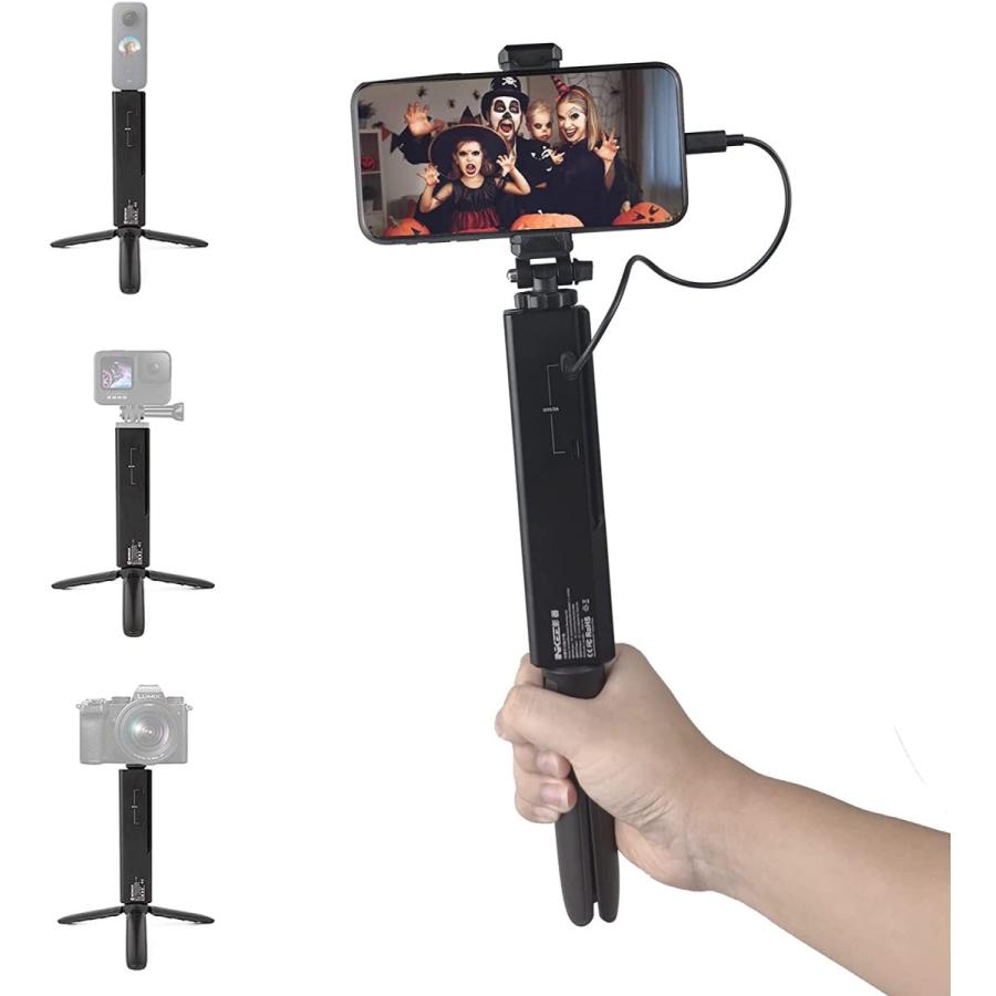 純正品大特価 Inkee カメラ充電ハンドル バッテリーグリップ 三脚 マジックアームとスマホクリップ付き クリップパワーバンクグリップ 5つtype C充電ポー 販壳 価格比較 Yqsigo Com