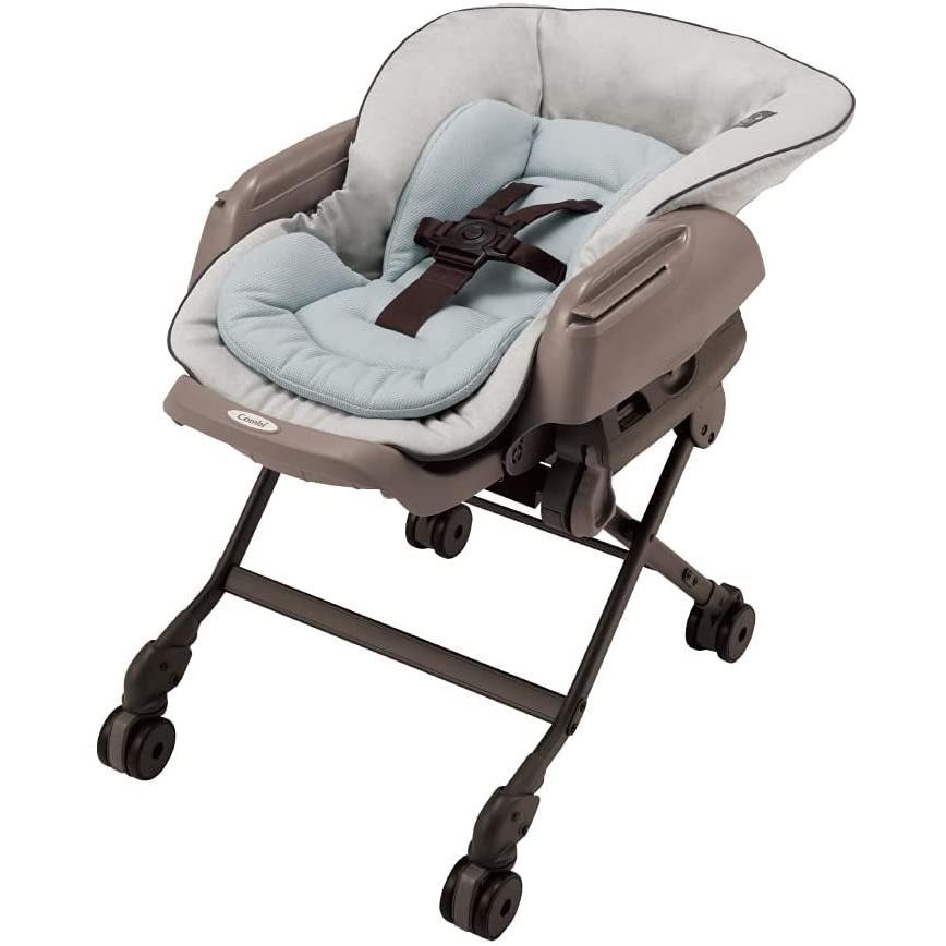 Combi コンビ ハイローチェア ミントグレー 新生児から4才頃 ネムリラ ベビー用寝具 ベッド Auto Swing ママの心拍数に近い周期でスイングする電動タ ゆうきストア ミントグレー ゆうきストアのcombi コンビ Lm