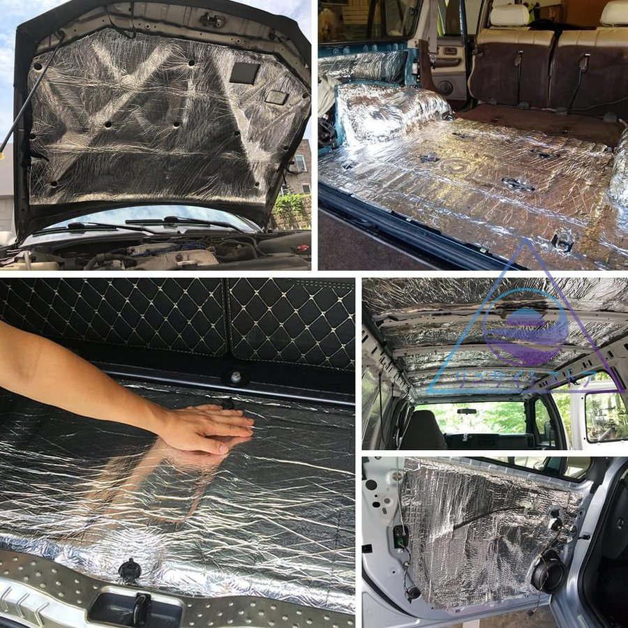 Sale 102 Off 断熱シート 断熱マット 断熱材 車 車用 車遮音防音材料 アルミ箔 フォーム シルバー 熱反射 吸音 防音 エンジン用 遮音材料 厚さ5mm 100cmｘ0cm Angkorgreen Com Kh
