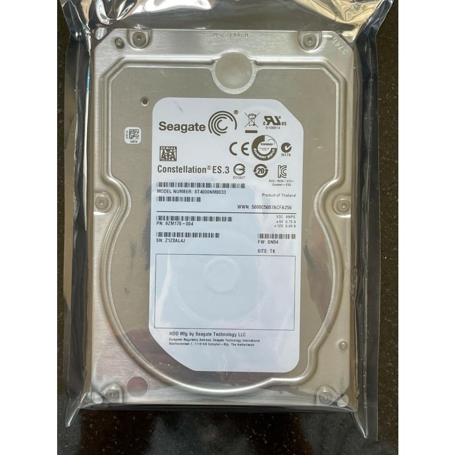 Disque Dur Interne Seagate ST4000NM0033 4To SATA III 7200RPM | 3.5" Pour Serveur, Stockage Données, Constellation ES.3 - 8