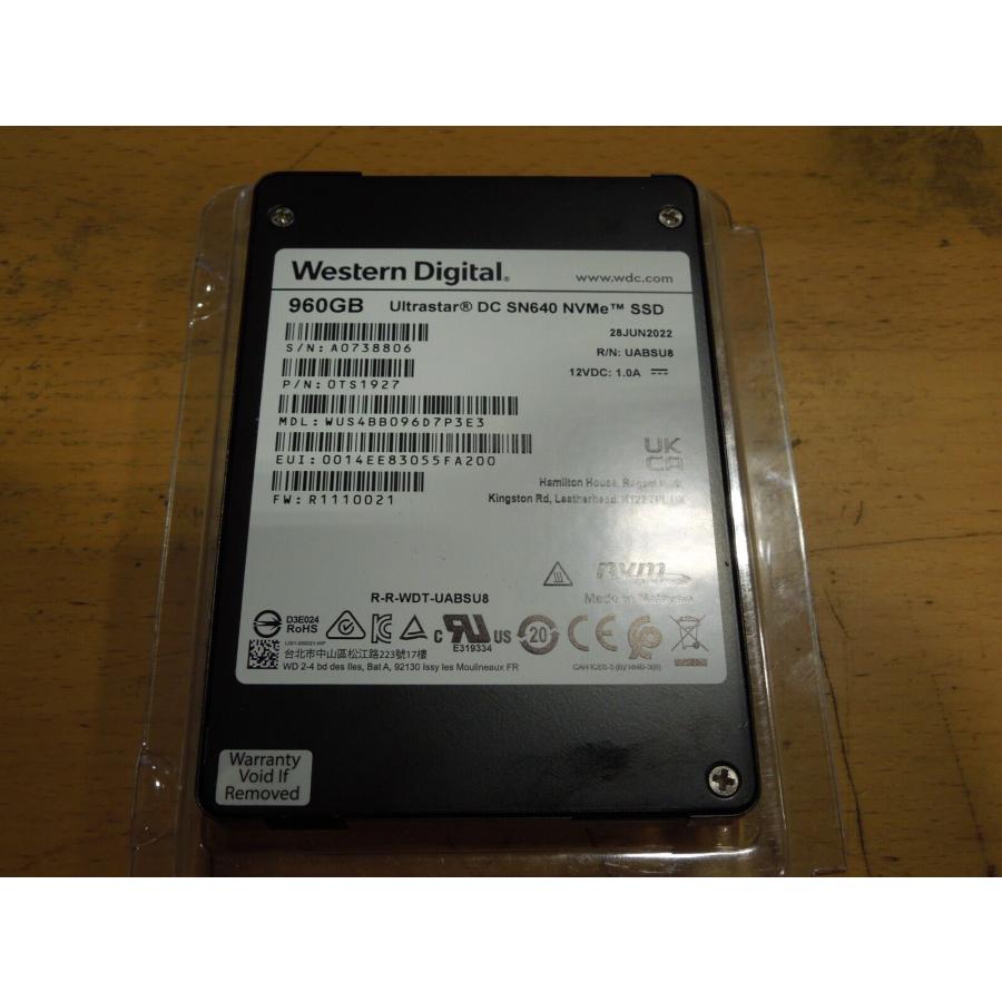 内蔵型SSD HGST Ultrastar DC SN640 960GB U.2 SSD 内蔵型SSD HGST Ultrastar DC SN640 960GB U.2 SSD 内蔵型SSD HGST