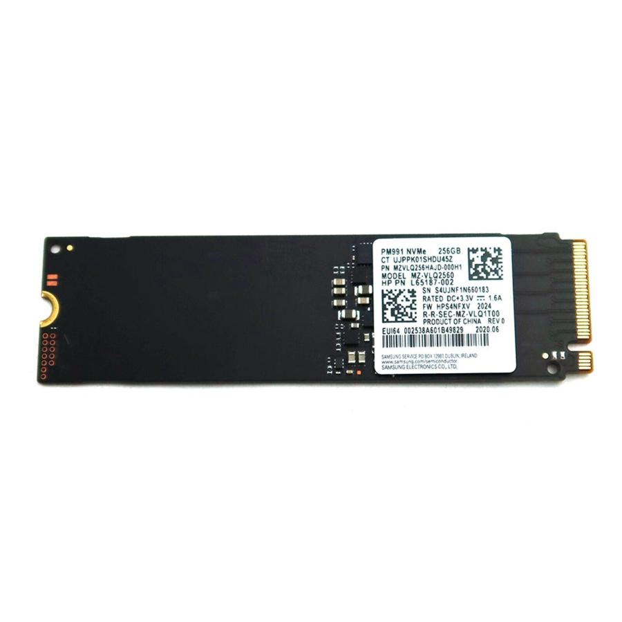 SAMSUNG PM991 MZ-VLQ2560 256GB M.2 2280 NVME SSD L65187-002