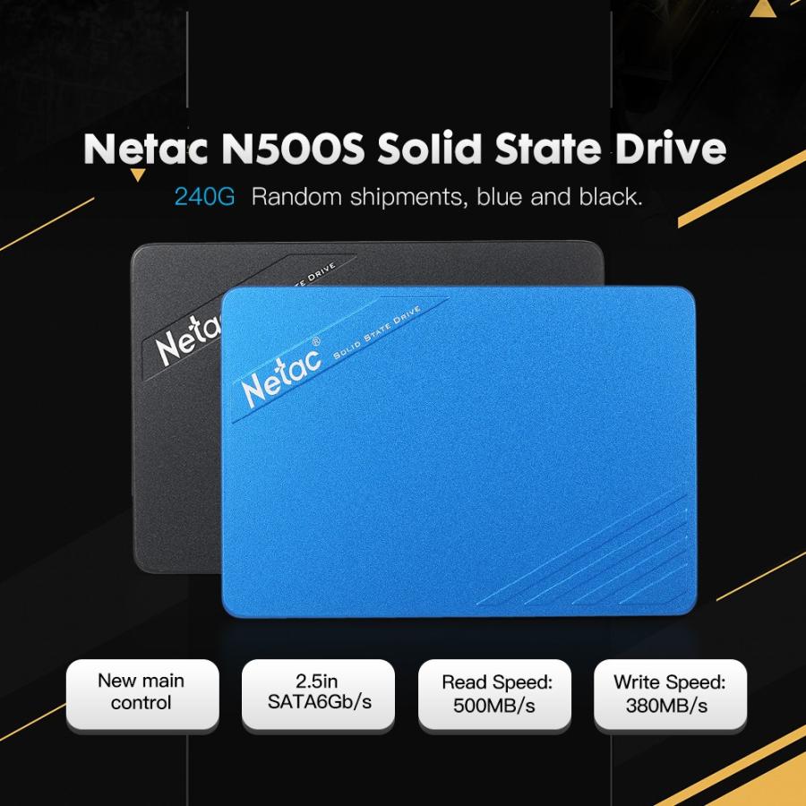 送料無料 Netac N500S 60 ギガバイト 120 ギガバイト 240 グラム 320 ギガバイト SATA6Gb/s 2.5 インチ内蔵ソリ