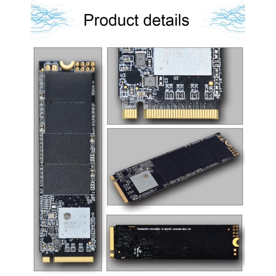 送料無料 オララ M.2 PCIe SSD 120 ギガバイト 240 ギガバイト 480 ギガバイト SSD M.2 PCIe NVMe 内部 SS_3