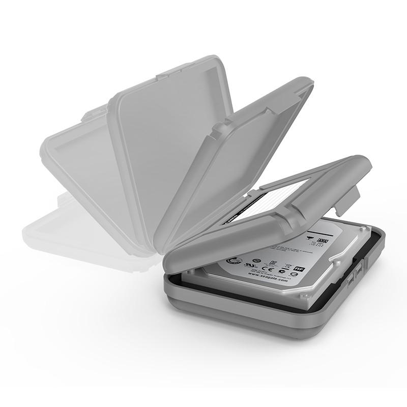 全国送料無料 PC HDD オリコ PHX-5S-GY シンプルな HDD プロテクターのための 3.5 "HDD ケースと防水機能の 5 ピース/ロットグレー