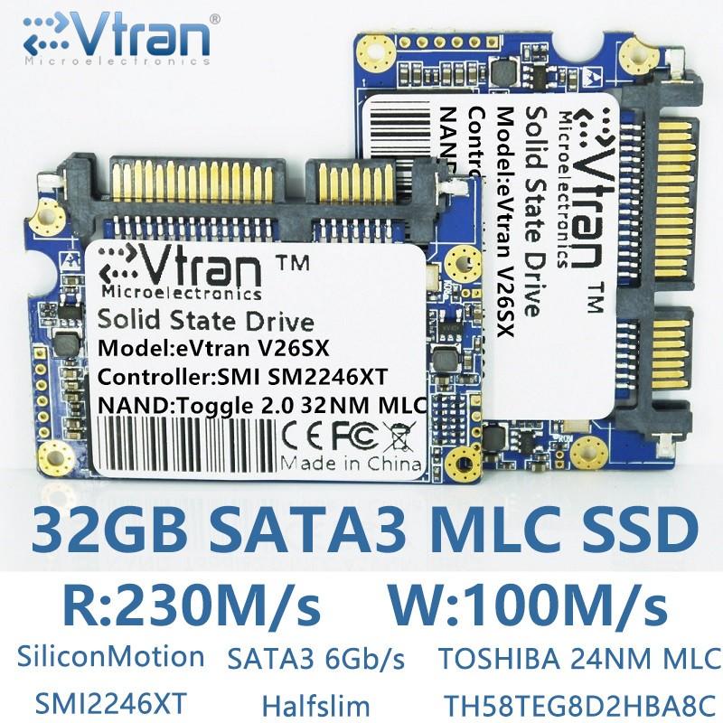 送料無料 Evtran V26SX 16グラム32グラム64グラム128グラムのssd mlc sata3 halfslim ssd sataソリッド_1
