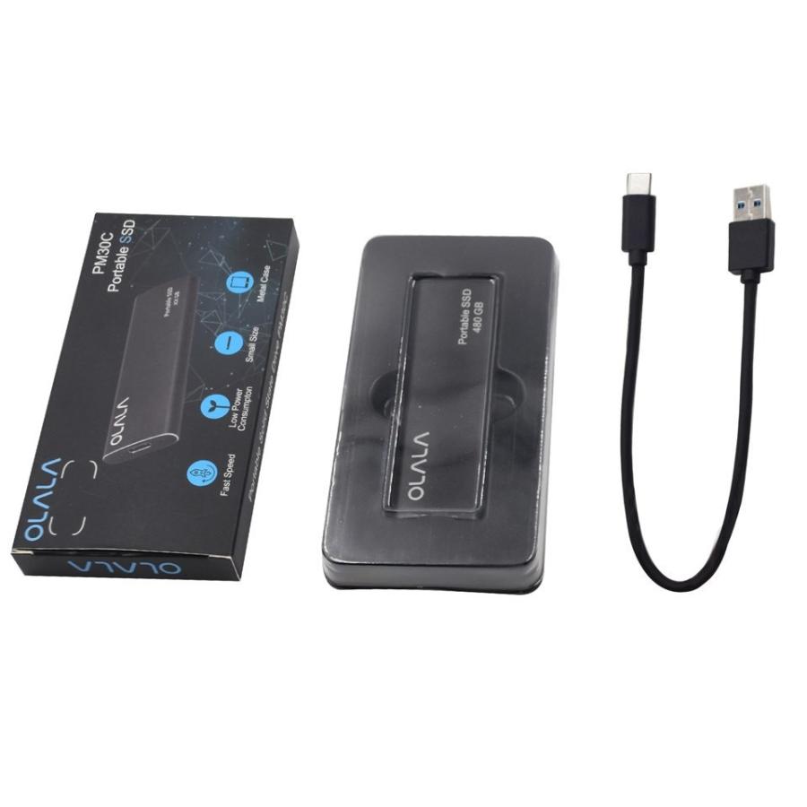 送料無料 オララ外部 SSD PM30C 120 ギガバイト 240 ギガバイト 480 ギガバイトタイプ C USB 3.1 世代 2 ポータブル