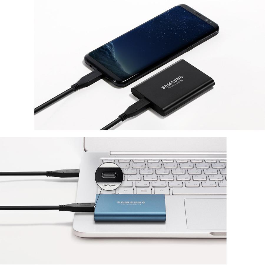 全国送料無料 PC HDD サムスン外部 SSD T5 USB3.1 USB3.0 250 ギガバイト 500 ギガバイト 1 テラバイトハードドライブ外部ソリッドステートドライブ HDD デスク