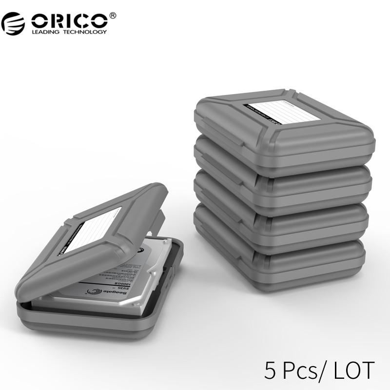 全国送料無料 PC HDD オリコphx-5s 5ベイ3.5インチ保護ボックス/収納ケース用ハードドライブ(hdd)またはsddで防水機能-5ピース/ロット