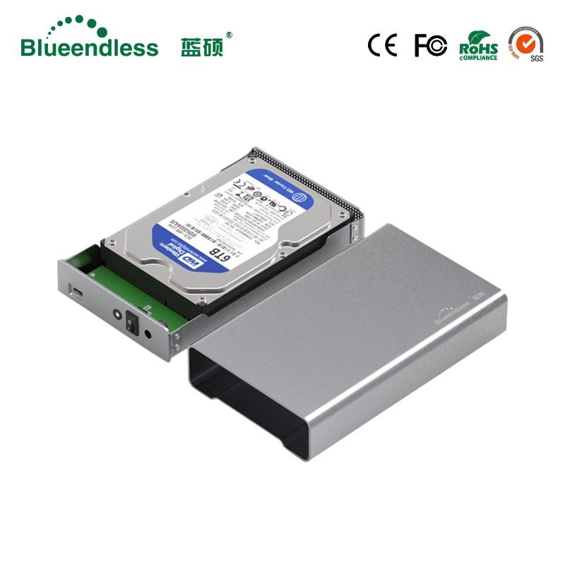 全国送料無料 PC HDD Blueendlessフルアルミhdd 3.5 hddエンクロージャタイプ-c hddボックス3.5 sata usb 3.0外付けハードディスクケース用mac/windowsシステム_3