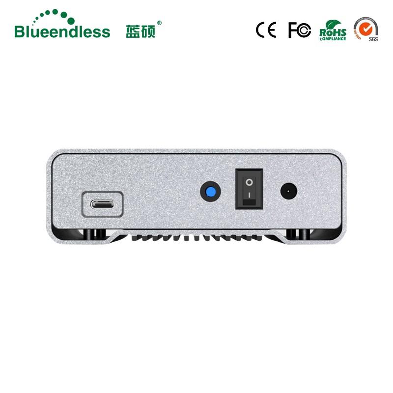 全国送料無料 PC HDD Blueendlessフルアルミhdd 3.5 hddエンクロージャタイプ-c hddボックス3.5 sata usb 3.0外付けハードディスクケース用mac/windowsシステム_4