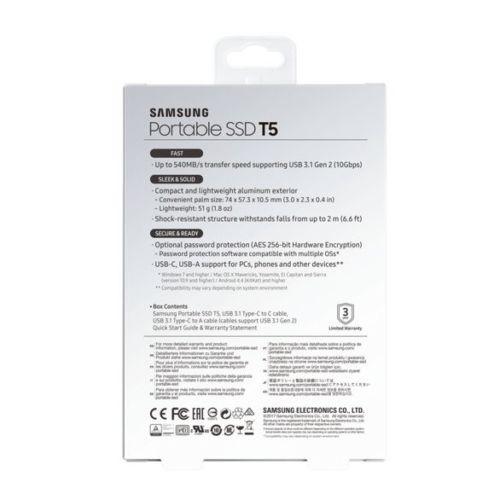 全国送料無料 PC HDD サムスン外部 SSD 1 テラバイト 2 テラバイトハードディスク USB 3.0 T5 HD HDD 外部 SSD Extern ハードドライブポータブル externo 1 t 2