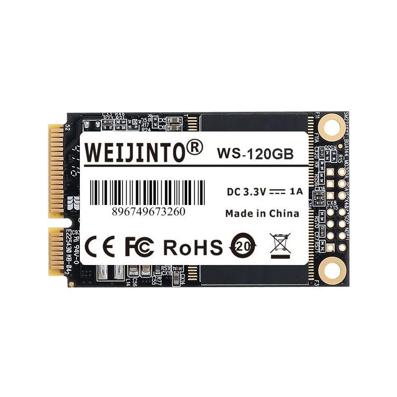 送料無料 WEIJINTO mSATA SSD 120 ギガバイト 128 ギガバイトミニ SATA III 3 ソリッドステートドライブハードディス