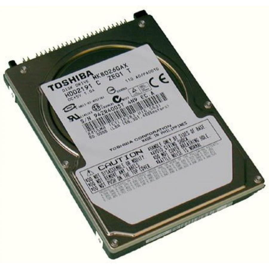 全国送料無料 パソコン ストレージ 東芝 MK8026GAX - ハード ディスク ドライブ - 80 ギガバイト - 内部 - 2.5- ATA 100 - 5400 - バッファー: 16 MB