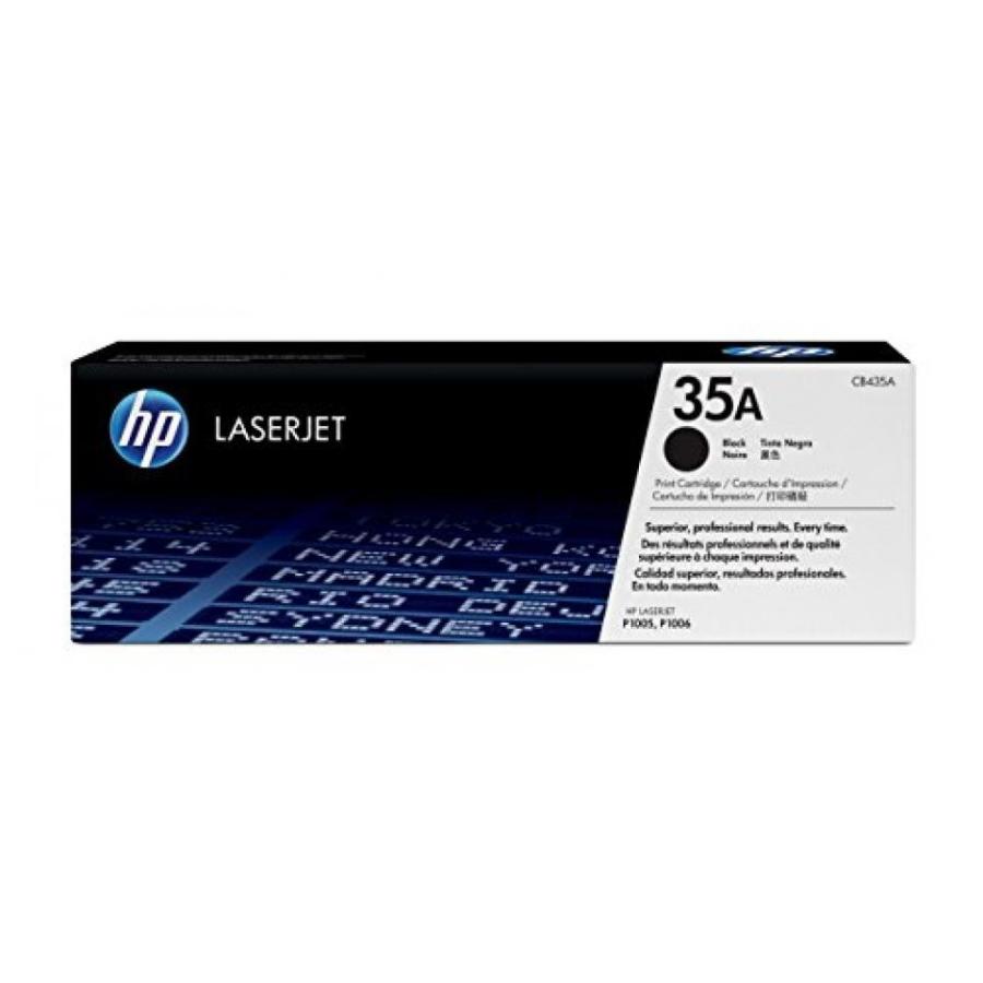全国送料無料 パソコン ストレージ HP 35 a (CB435A) 元の LaserJet トナー カートリッジ黒