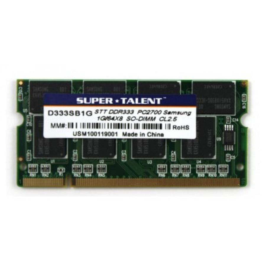 全国送料無料 パソコン ストレージ スーパー才能 DDR333 SODIMM 1 GB/64 X 8 ノート メモリ D333SB1G一括