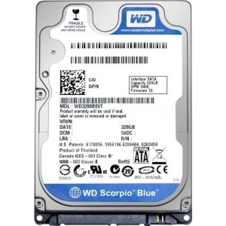 全国送料無料 パソコン ストレージ WD WD3200BPVT ウエスタン デジタル 320 ギガバイト SATA 3GB S モバイル ストレージ 5400 回転 8