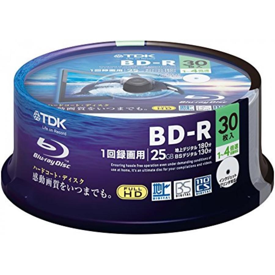全国送料無料 パソコン ストレージ TDK ブルーレイ ディスク 30 スピンドル - 25 GB 4 BD-R を-印刷可能な X